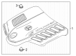 Diagram for Mercedes-Benz GLE53 AMG SUV Engine Cover - 256-010-05-03