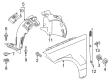 Diagram for Mercedes-Benz Fender - 166-880-30-00