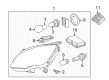 Diagram for Mercedes-Benz R350 Light Socket - 001-826-61-82