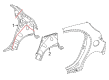 Diagram for Mercedes-Benz GLA45 AMG Wheelhouse - 156-630-16-00