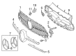 Diagram for Mercedes-Benz C300 Emblem - 000-888-18-00