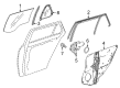 Diagram for Mercedes-Benz E63 AMG S Window Run - 212-730-04-19