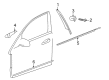 Diagram for Mercedes-Benz E350 Door Moldings - 212-725-06-65