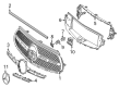 Diagram for Mercedes-Benz GLC300 Grille - 254-880-67-03