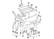 Diagram for Mercedes-Benz 260E Wheelhouse - 124-637-07-76