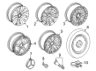 Diagram for Mercedes-Benz SL43 AMG Wheel Cover - 000-400-38-00-7519