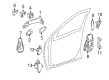 Diagram for Mercedes-Benz ML450 Front Door Striker - 164-720-00-04