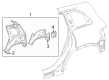 Diagram for Mercedes-Benz EQB 250+ Fender Splash Shield - 243-630-16-01