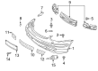 Diagram for Mercedes-Benz SLK230 Grille - 170-885-04-53