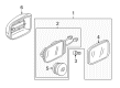 Diagram for Mercedes-Benz S430 Mirror Cover - 220-810-02-64-9182
