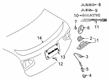 Diagram for Mercedes-Benz A220 Emblem - 177-817-30-00