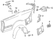 Diagram for Mercedes-Benz CL600 Fuel Door - 215-757-00-06-9999