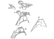 Diagram for Mercedes-Benz GLE53 AMG Wheelhouse - 167-630-91-03