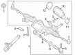 Diagram for Mercedes-Benz GLC63 AMG S E Performance Rack And Pinion - 254-460-61-01