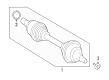 Diagram for Mercedes-Benz EQE 500 SUV Axle Shaft - 297-330-55-01