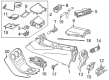 Diagram for Mercedes-Benz Center Console - 253-680-63-06-9051