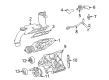 Diagram for Mercedes-Benz Alternator Bracket - 111-090-06-40