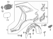 Diagram for Mercedes-Benz GLC43 AMG Fuel Door - 253-757-04-00
