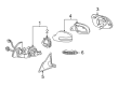 Diagram for Mercedes-Benz SL550 Car Mirror - 230-810-06-76
