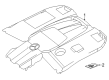 Diagram for Mercedes-Benz GLE63 AMG S SUV Engine Cover - 177-010-87-01