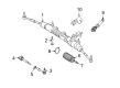 Diagram for Mercedes-Benz Power Steering Cylinder Boot Kit - 221-463-02-96