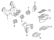 Diagram for Mercedes-Benz B250e Grille - 246-835-00-18