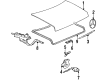Diagram for Mercedes-Benz 500SEL Emblem - 126-817-05-15