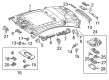Diagram for Mercedes-Benz E400 Sun Visor - 205-810-85-04-9H56