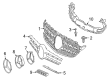 Diagram for Mercedes-Benz C350e Grille - 205-880-42-02