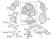 Diagram for Mercedes-Benz EQE SUV AMG Axle Beam Mount - 296-333-04-00