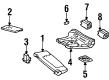Diagram for Mercedes-Benz SL320 Sun Visor - 129-810-11-10-7095