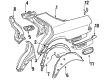 Diagram for Mercedes-Benz 500SEL Wheelhouse - 126-637-02-76