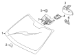 Diagram for Mercedes-Benz E550 Windshield - 207-670-25-00