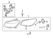 Diagram for Mercedes-Benz CLA45 AMG Headlight - 117-820-02-61
