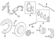 Diagram for Mercedes-Benz CLE450 Brake Caliper Bracket - 223-423-43-00