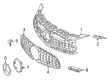 Diagram for Mercedes-Benz AMG GT C Grille - 190-885-40-00