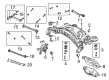 Diagram for Mercedes-Benz E430 Axle Beam Mount - 210-350-59-08
