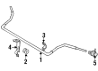 Diagram for Mercedes-Benz 300D Sway Bar Bracket - 124-323-03-26