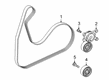 Diagram for Mercedes-Benz A35 AMG Idler Pulley Bolt - 910105-010011