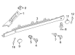 Diagram for Mercedes-Benz CL65 AMG Pillar Panels - 215-690-07-87