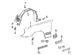 Diagram for Mercedes-Benz E320 Wheelhouse - 210-698-95-30