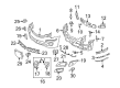 Diagram for Mercedes-Benz R320 Bumper Cover - 251-885-06-25-9999