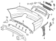 Diagram for Mercedes-Benz SL550 Bumper Cover - 230-885-36-25-9999