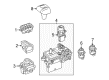 Diagram for Mercedes-Benz SL63 AMG A/C Switch - 231-905-00-47