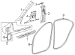 Diagram for Mercedes-Benz GLC63 AMG S E Performance Pillar Panels - 254-690-61-00-9051
