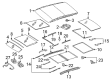 Diagram for Mercedes-Benz GLS550 Air Deflector - 166-784-00-70