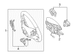 Diagram for Mercedes-Benz E550 Steering Wheel - 212-460-15-03-9E38