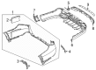 Diagram for Mercedes-Benz E450 Bumper Reflector - 099-820-94-00