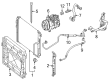 Diagram for Mercedes-Benz CLS63 AMG S A/C Hose - 212-830-54-00