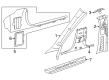 Diagram for Mercedes-Benz GLC63 AMG S E Performance Pillar Panels - 254-690-98-00-9K95